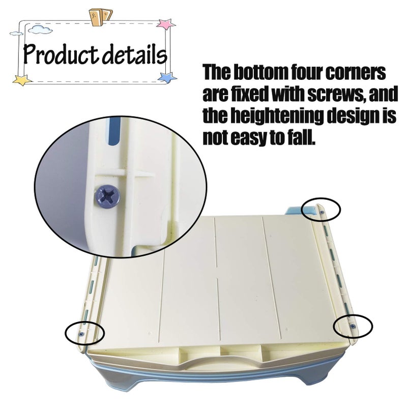 kathson Large Rabbit Litter Box Trainer, Potty Corner Toilet with Drawer Bigger Pet Pan for Adult Hamster, Guinea Pig, Ferret, Galesaur, Bunny and Other Animals (Blue) - Image 4